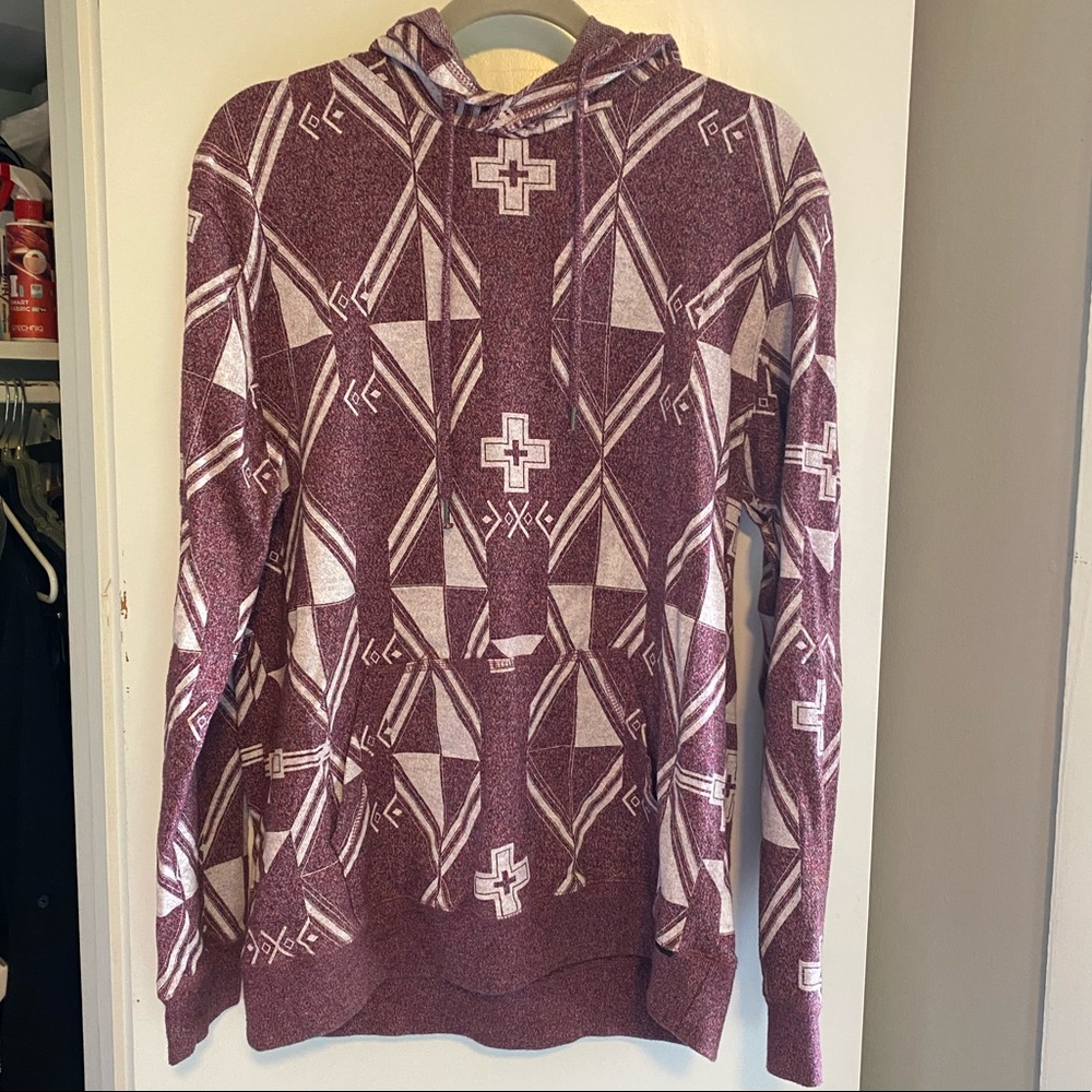 Worn only once! On the Byas Geo Print Sweatshirt